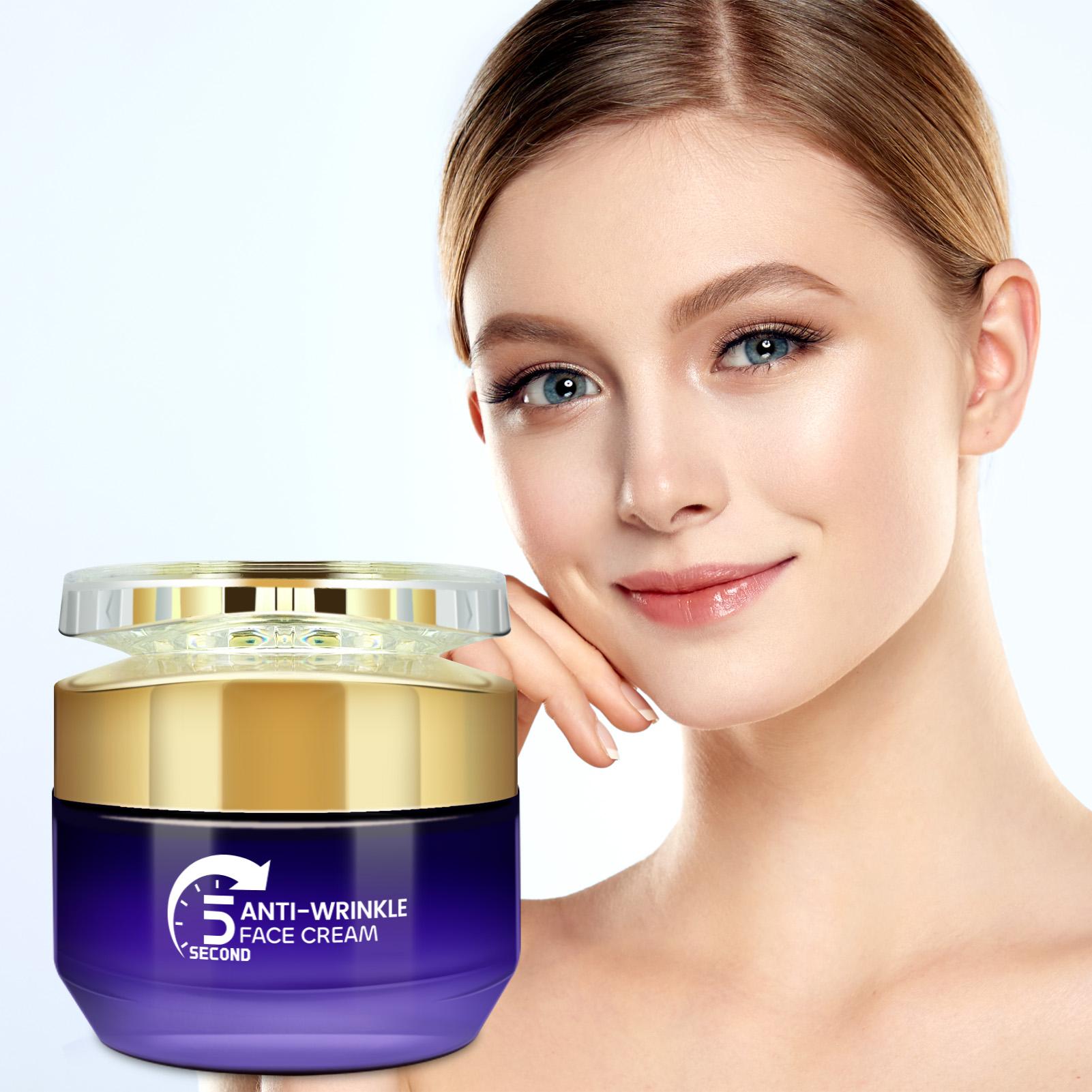 Anti-Wrinkle Face Cream, Tightening Moisturizing, Rich in Tea, Vitamin E, Shea Butter, Gentle Repair, Daily Facial Care 50g