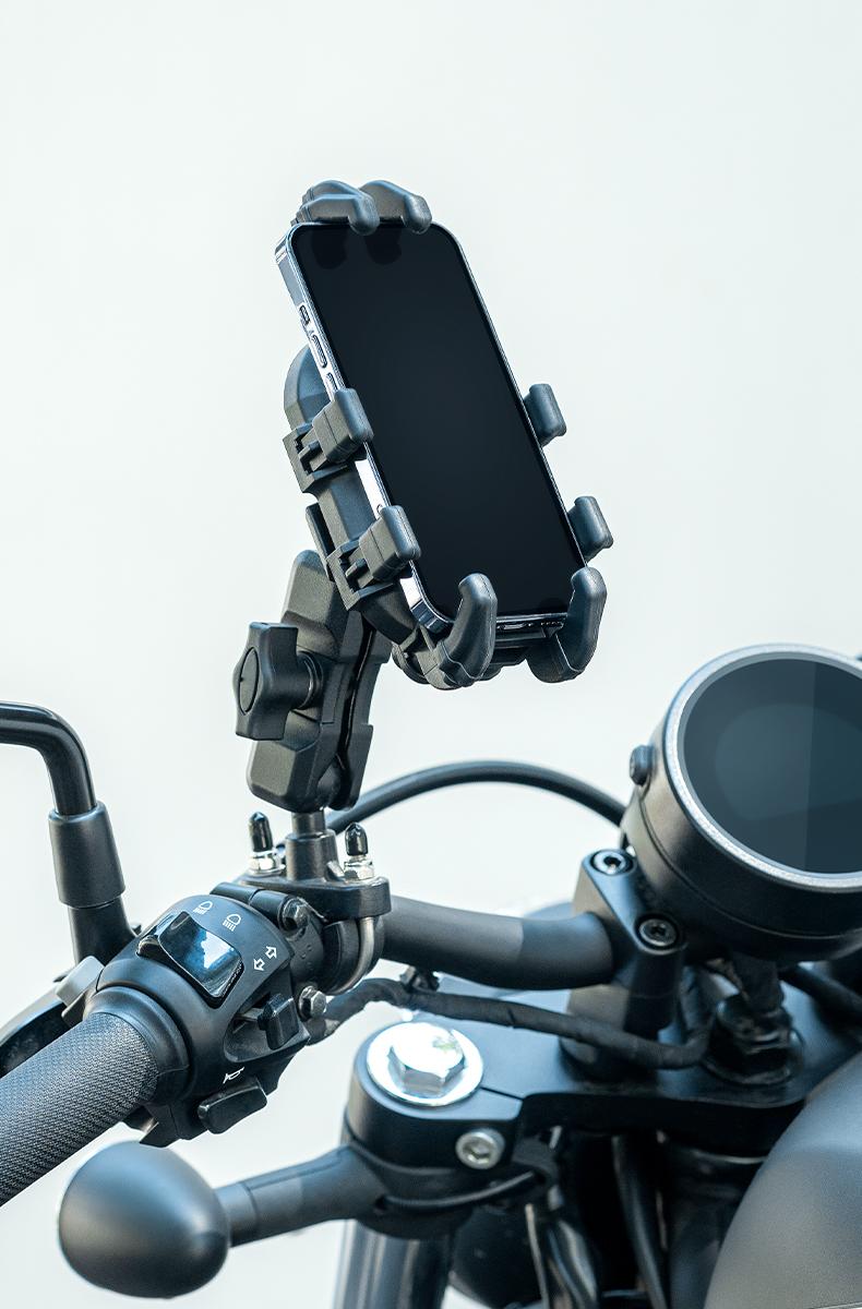 ROCKBROS Motorcycle Bike Phone Mount with Vibration Dampener for 4.7''-7.1'' Phones, Universal Motorcycle Handlebar Mount Phone Holder