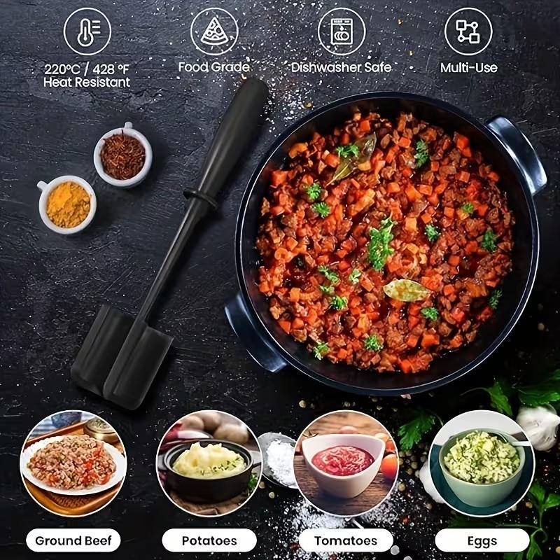 Multi-Functional Handheld Meat Chopper and Cooking Scraper, Versatile Meat Smasher for Quick Meal Prep, Kitchen Tool for Efficient Cooking, Kitchen Gadget