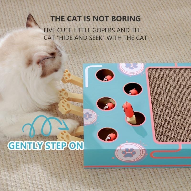 Cat Scratch Board Game, Interactive Corrugated Cardboard Toy, Multi-functional Cat Play & Exercise Accessories, Pet Supplies
