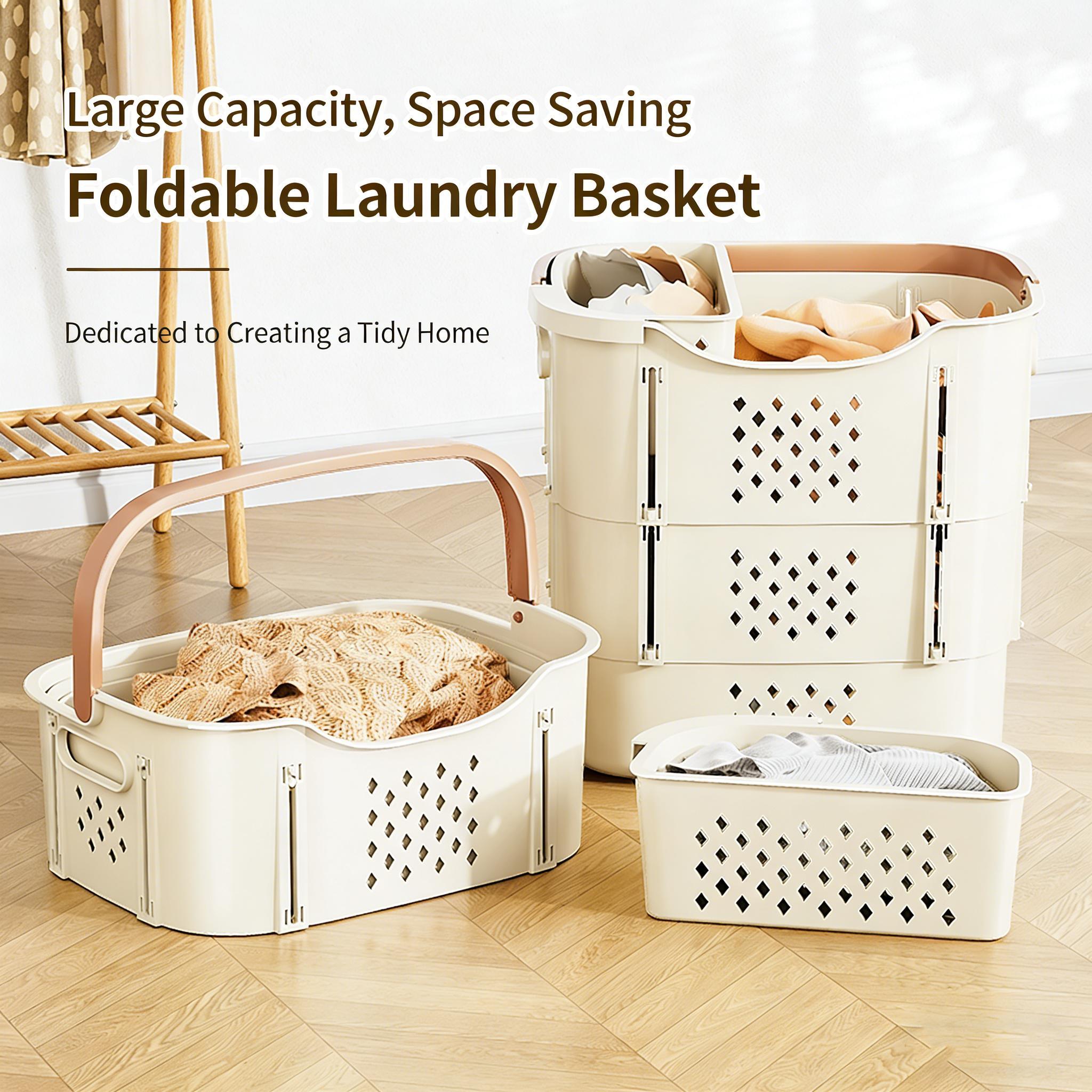 Yi'er Dirty Laundry Basket, Durable Storage Solution for Clothes, Space-Saving Design, Ideal for Home Use, Easy to Clean