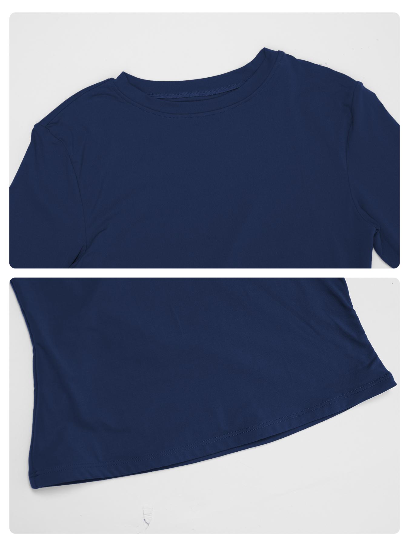 Women's Quick-Dry Long Sleeve Yoga Top, Tight-Fitting Sports Shirt for Pilates Running Fitness Gym Wear, Comfortable Activewear