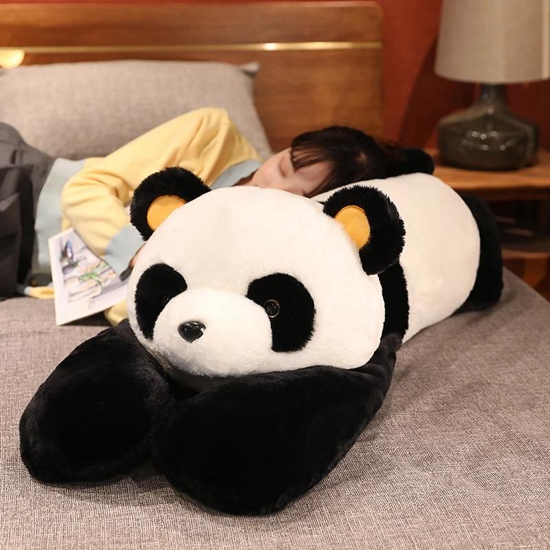 50cm Giant Panda Plush Toys Soft Sleep Pillow Cartoon Animal Bear Stuffed Baby Doll Classic Kids Birthday Christmas Gifts