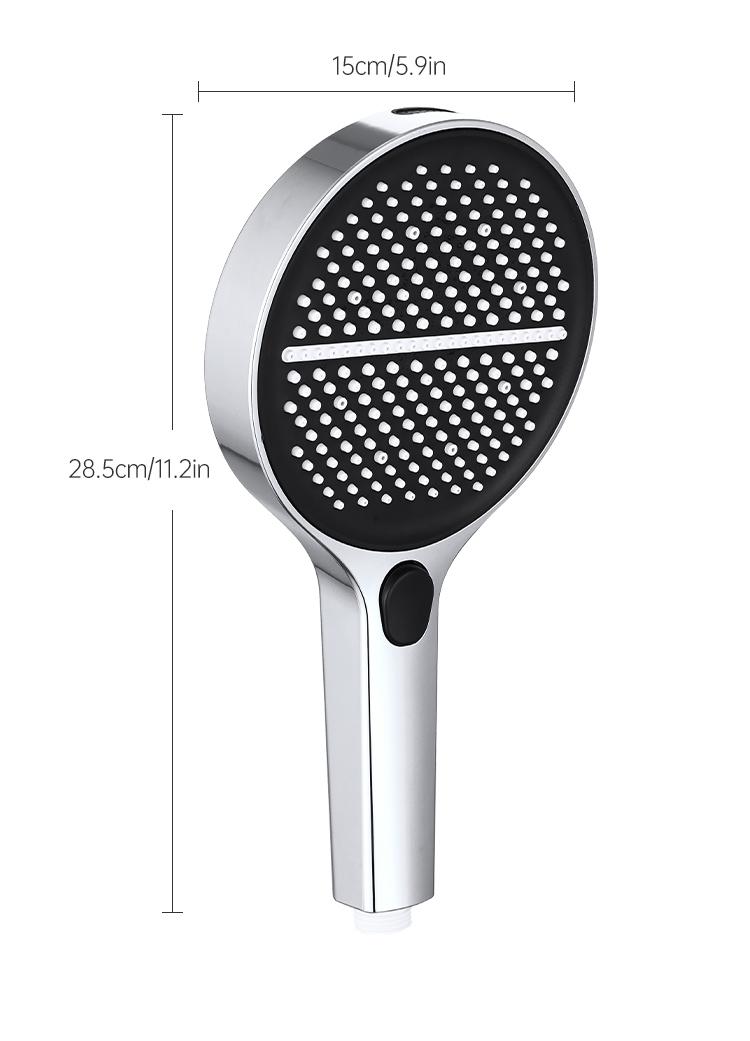 BOZIWA Handheld Shower Head Set,Shower Head Hose&Bracket,Shower Head Set With 1.5m Hose,Bathroom Shower Equipment