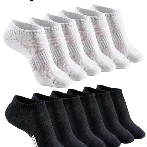 12 Pairs of Simple Summer Boat Socks, Invisible Low-Cut Casual Athletic Activewear Sports Socks, Slim-Fit No-Show Liner Socks for Men and Women, Polyester Athletic Socks