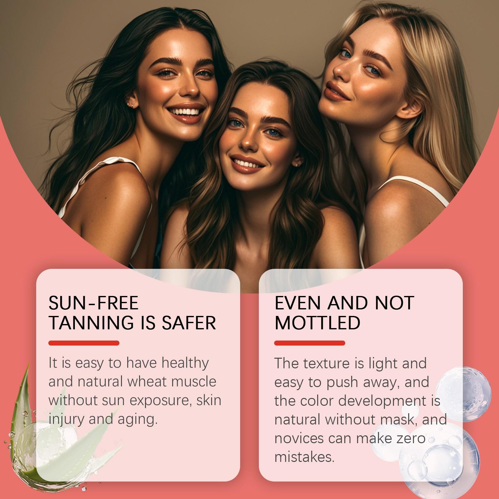 Zyvarn Bronzing & Moisturizing Tanning Essence Mousse Hydrating Glow Natural Bronzing Soothing Mousse