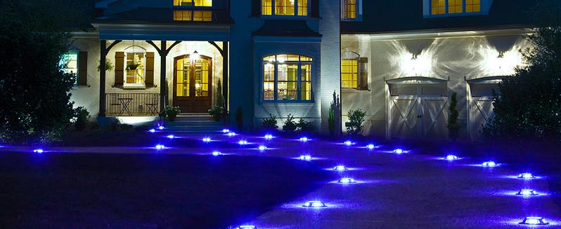 Quntis 12 Pack Solar Deck led light, Driveway Dock garden Stair Pathway Sidewalk Swimming Pool Lighting outdoor solar powered High Pressure Patio