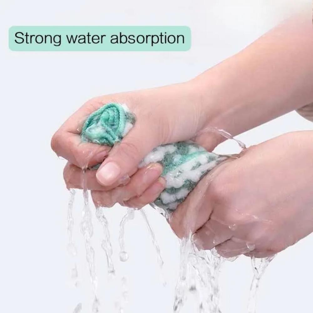 Ultra-Absorbent Microfiber Dish Cloths - Thickened Dual-Side for Kitchen, Bathroom & Restaurant Cleaning. Fast-Drying, Anti-Bacterial & Grease-Proof. Durable Multi-Surface Scrubber for Home & Commercial Use.