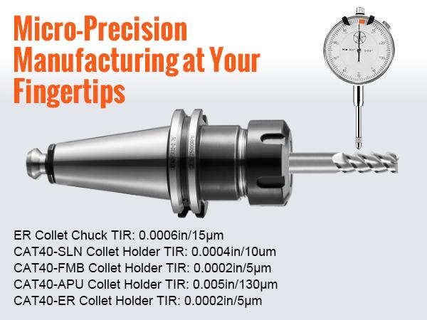 VEVOR CAT40 Collet Holder ER 16/32 Collet Set, 35 PCs, SLN FMB ER16/32 APU Tool Holders Spring Steel Collet Chucks with 10 Pull Studs and 3 Wrenches, for Milling Machine Drill Presses Boring Machine