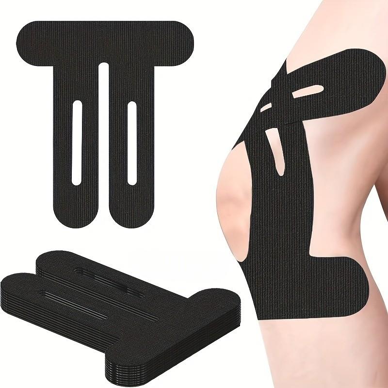 10 Piece Elastic Sports Muscle Tape, Multi-Color Knee Biomechanical Tape, Pre-Cut Small Sport Tape for Running Cycling Hiking