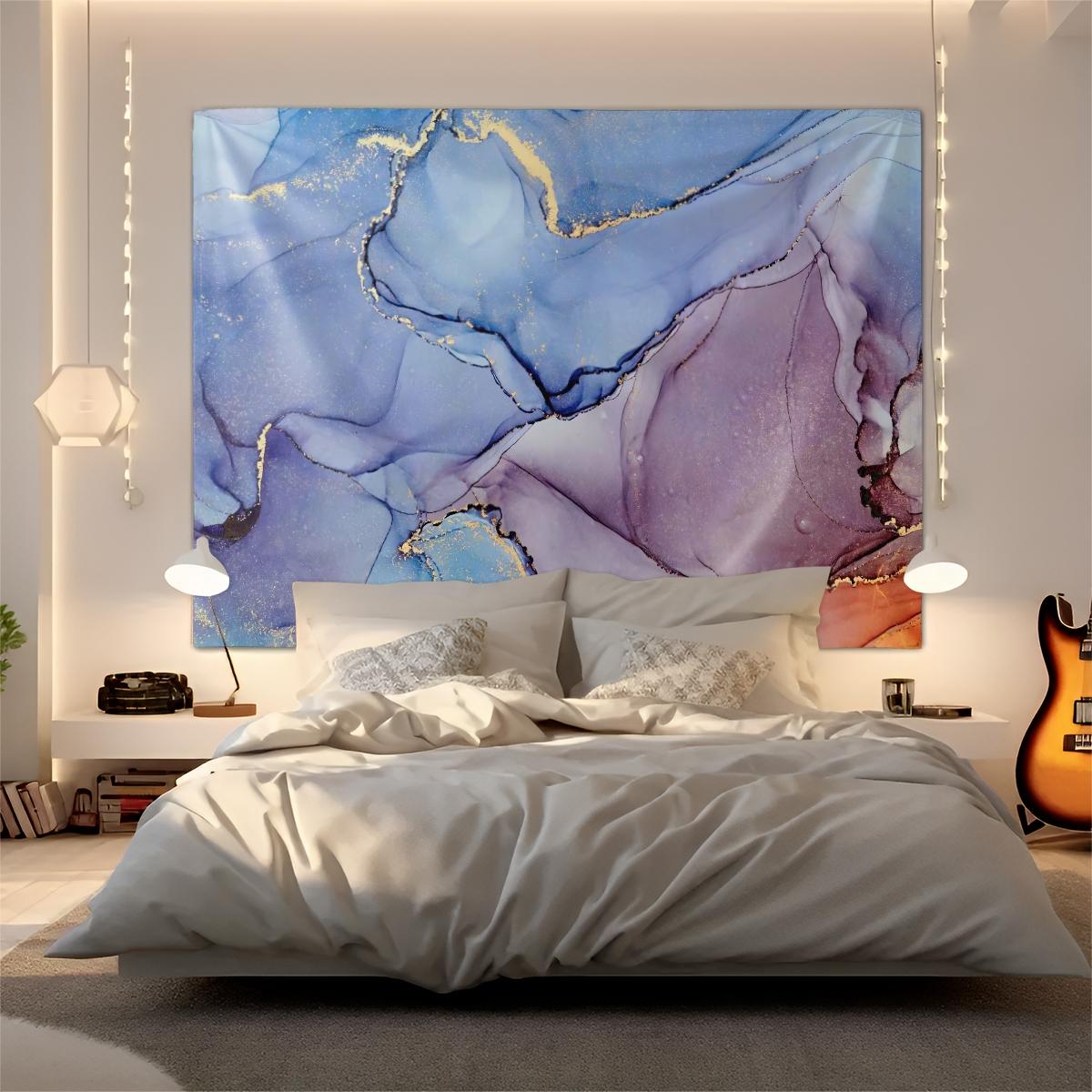 Marble Print Tapestry, Modern Luxury Wall Decor, Soft Fabric, Easy to Hang, Perfect for Bedroom and Living Room Background Decoration for Fluid Art Enthusiasts, Ideal Gift for Family and Friends