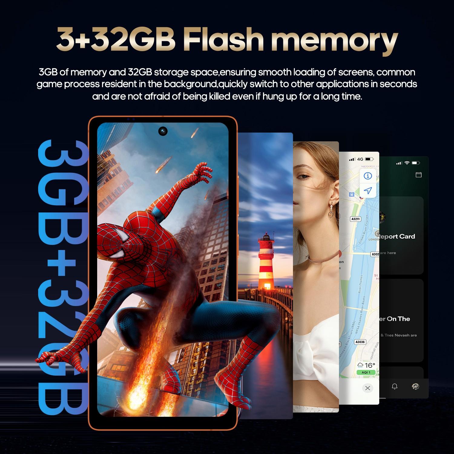 FUFFi-S26 Pro Smartphone, Octa-Core , 6.6-Inch Display, 3+32GB ROM, Dual Sim, 4g Network, High-Resolution Camera, Large Screen Smartphone, Android Mobile Smartphone, Android Phone, Android Cell Phone