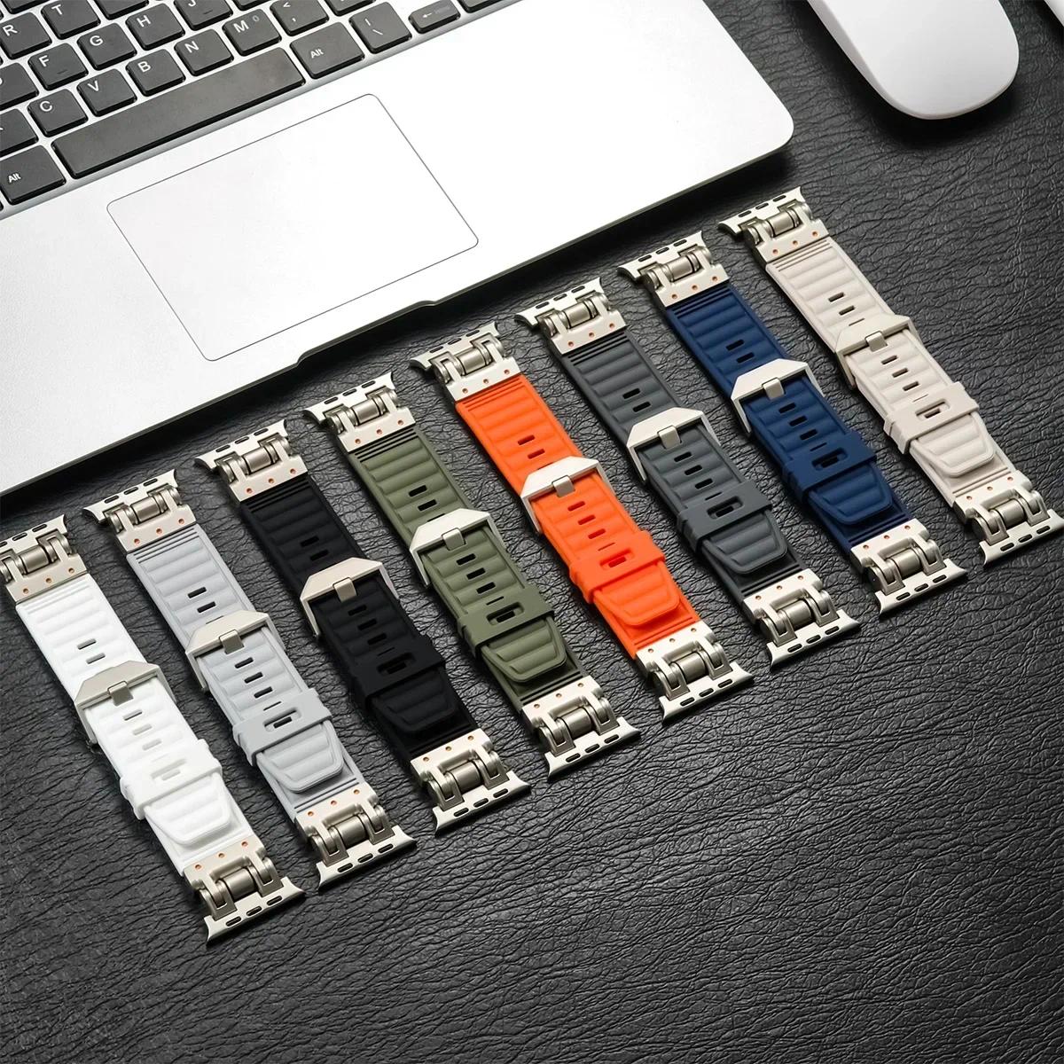 Funky Romantic Glamorous Ethnic Peppy Soft Silicone Sport Watch Strap, Replacement Band Compatible with 42/44/45/49MM Ultra 2, Series 4/5/6/7/8/9 Smart Watches