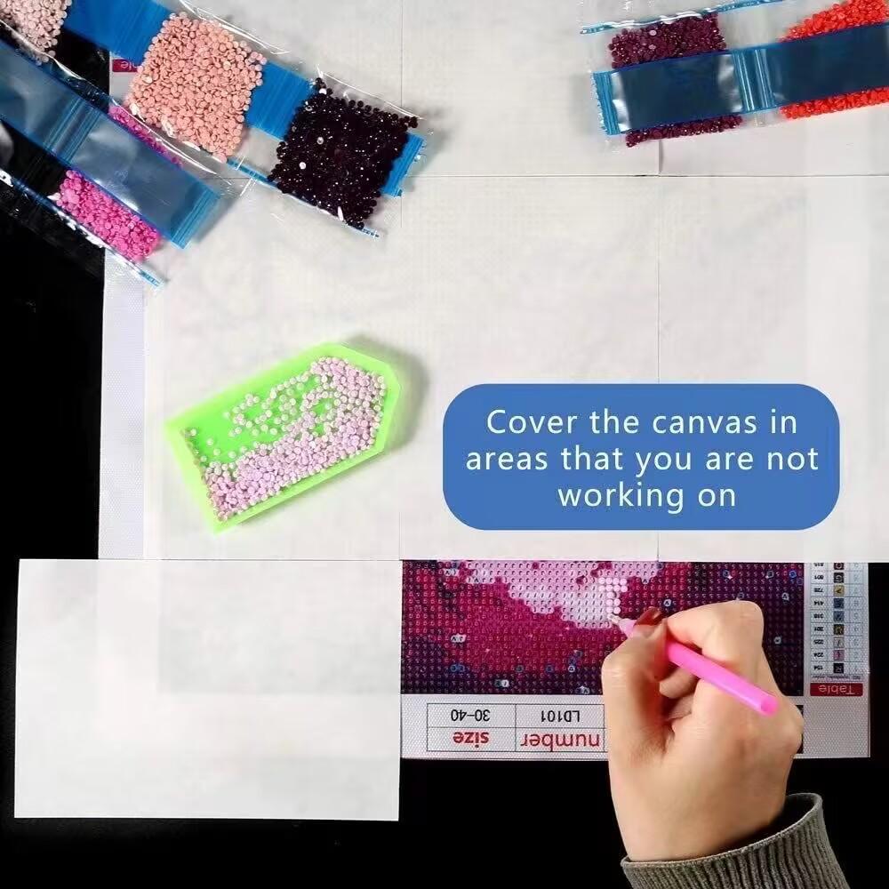 2026 New Style Double-Sided Adhesive Diamond Painting Release Paper Set, 20/50 Sheets 5D Diamond Embroidery Art Tool, Craft Supplies