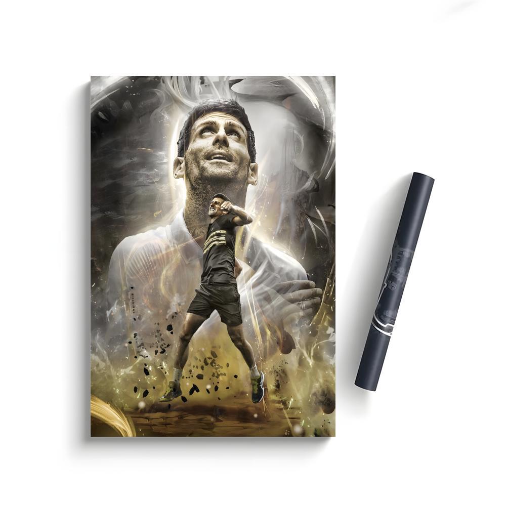 Novak Djokovic Poster Bedroom Home Decor Art Poster Perfect Gift for Family and Friends