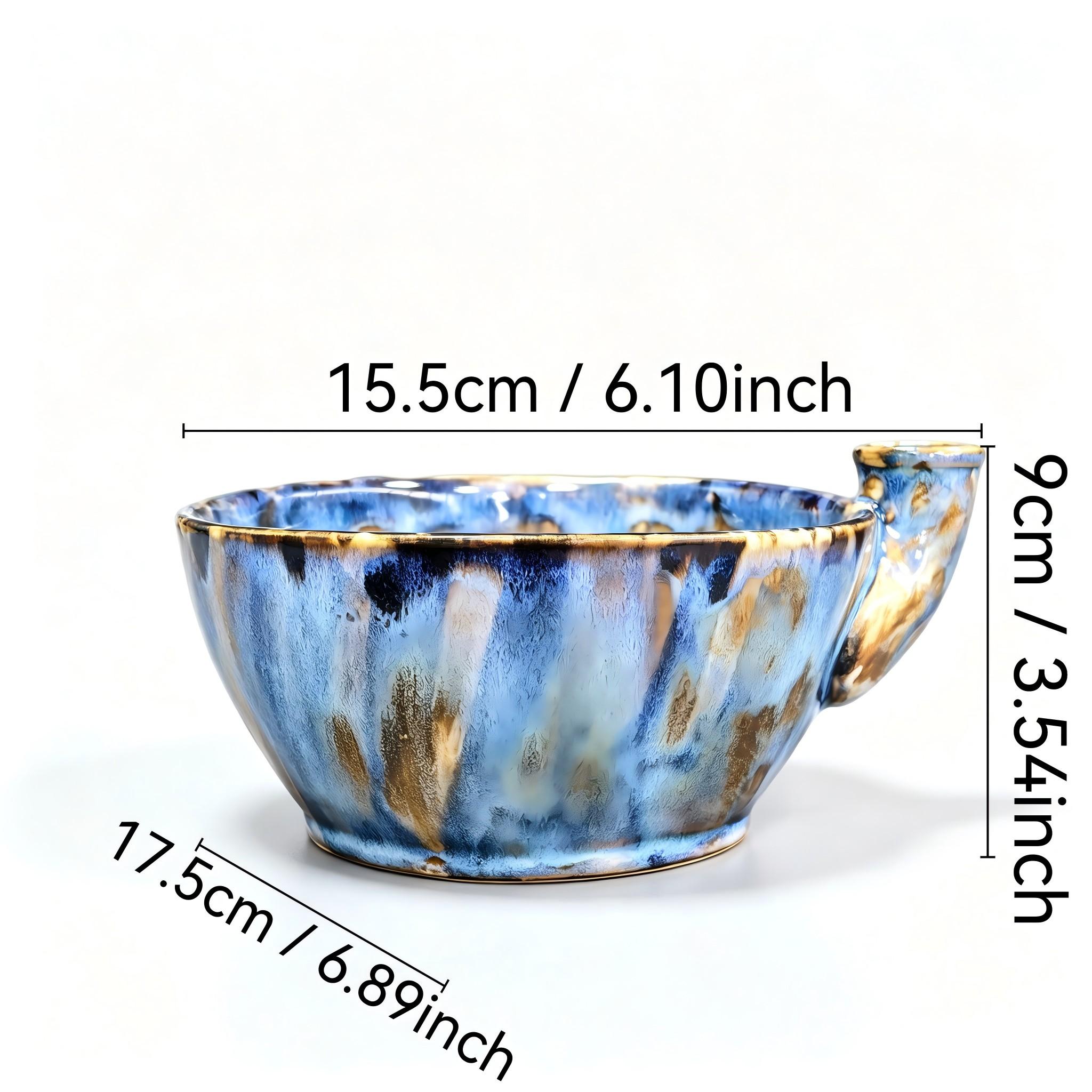 A ceramic berry cleaning bowl with automatic water flow vortex, fruit rinsing and draining bowl, handcrafted-style aesthetic kitchen gift, berry cleaning tool, no more hand-washing fruits, perfect gift item