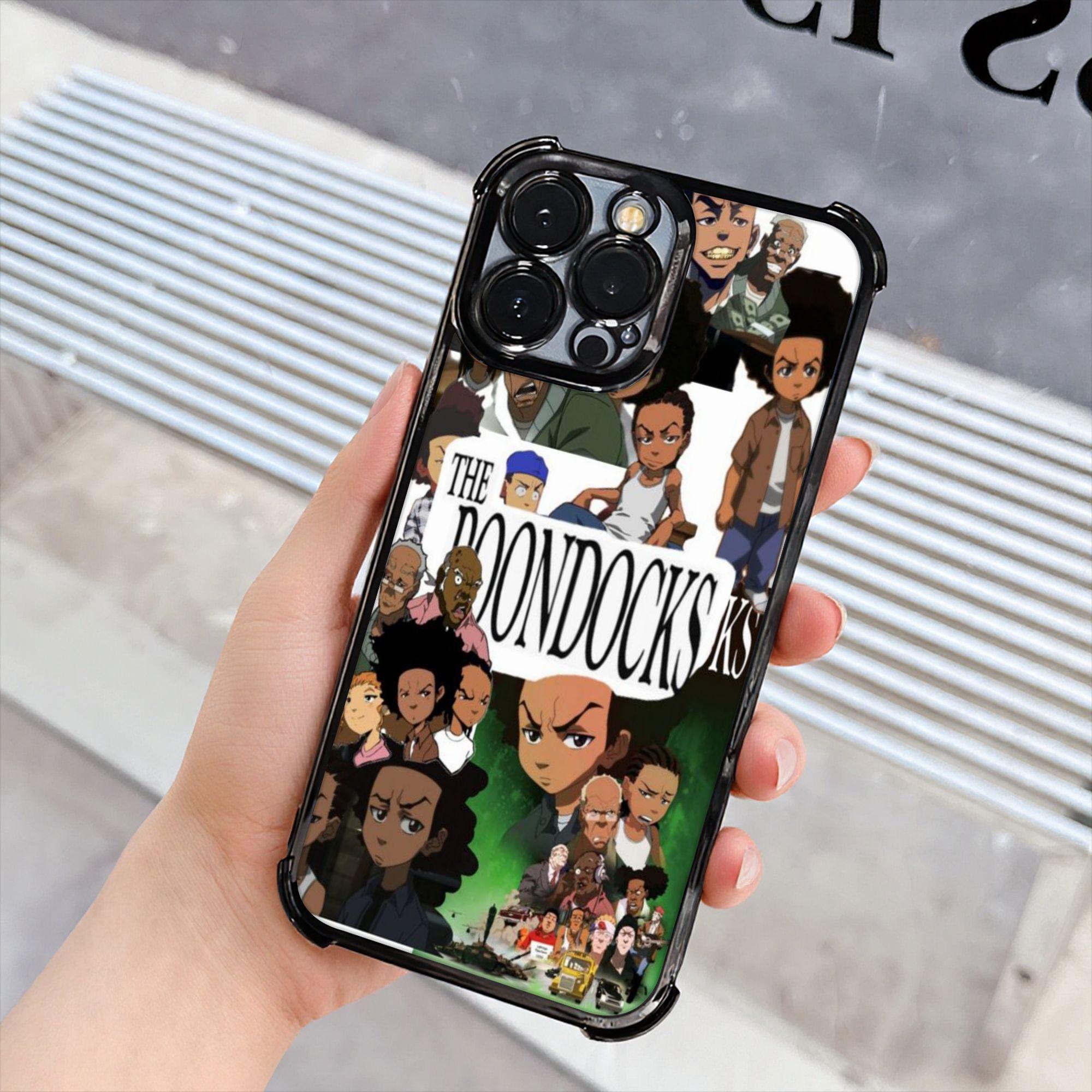 Phone Case, Casing - 1pc The Boondocks Phone Case with Electroplating Process, Phone Accessory Protective Cover Featuring Reinforced Cushioning And Collision Prevention, Compatible with iphone Models 17, 16, 15, 14, 13 Pro Max Accessories