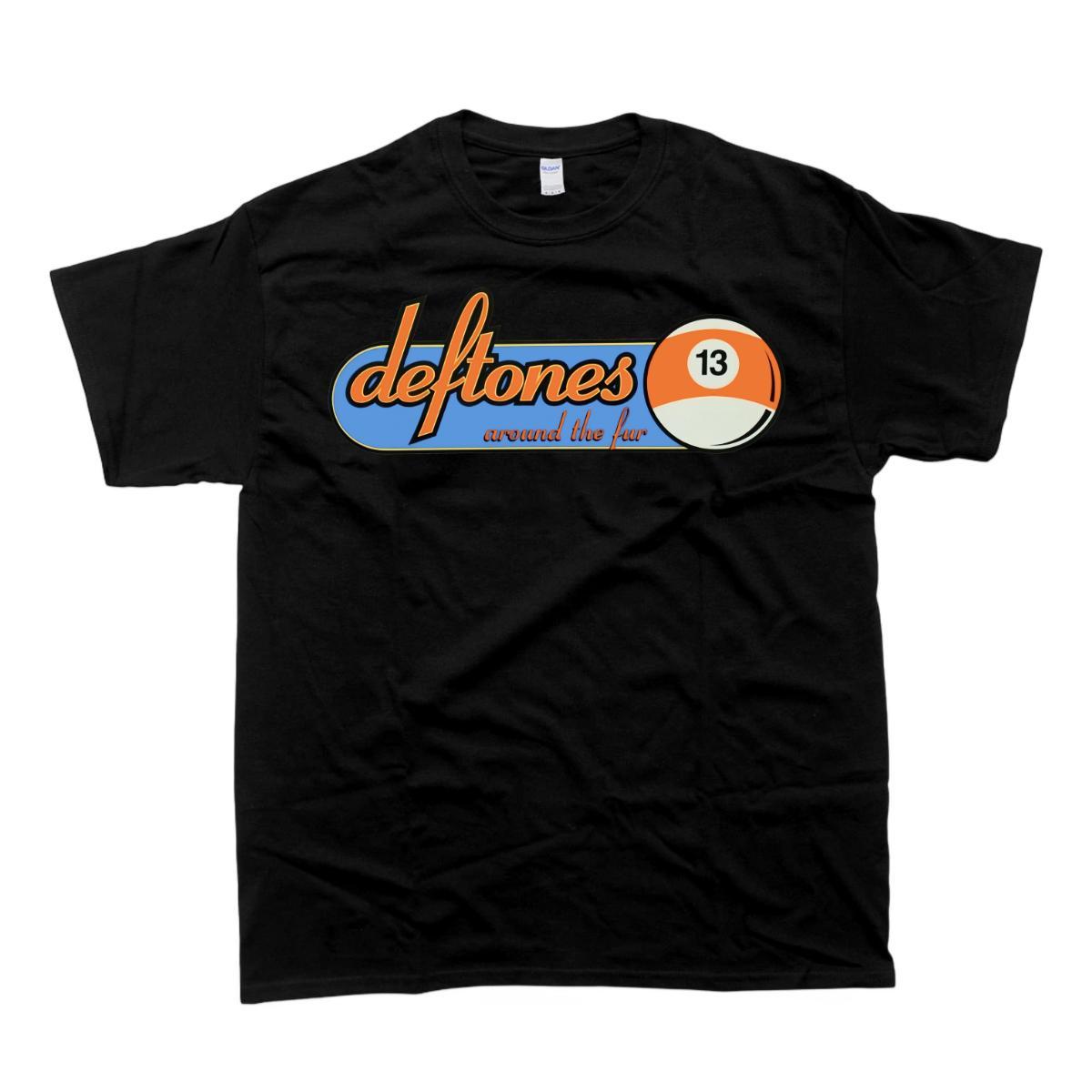 1998 Deftones Around the Fur 13 Ball Tour T-Shirt, Classic For Men 