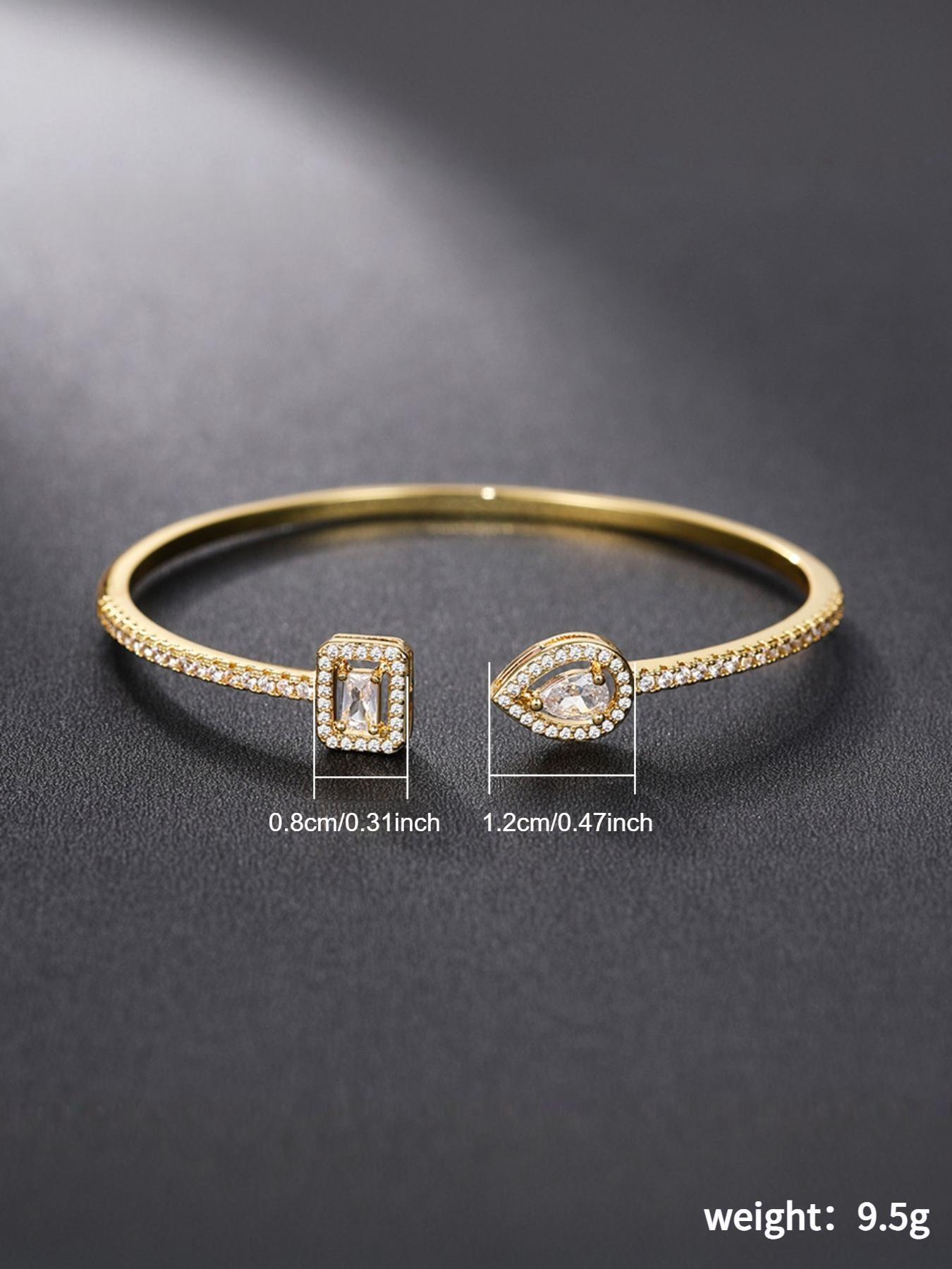 Valentine's Day Gift for Girlfriend Wife, Unique Luxury Bracelet S5214, New Chinese Style Zircon Bangle, Vintage Elegant Hand Chain