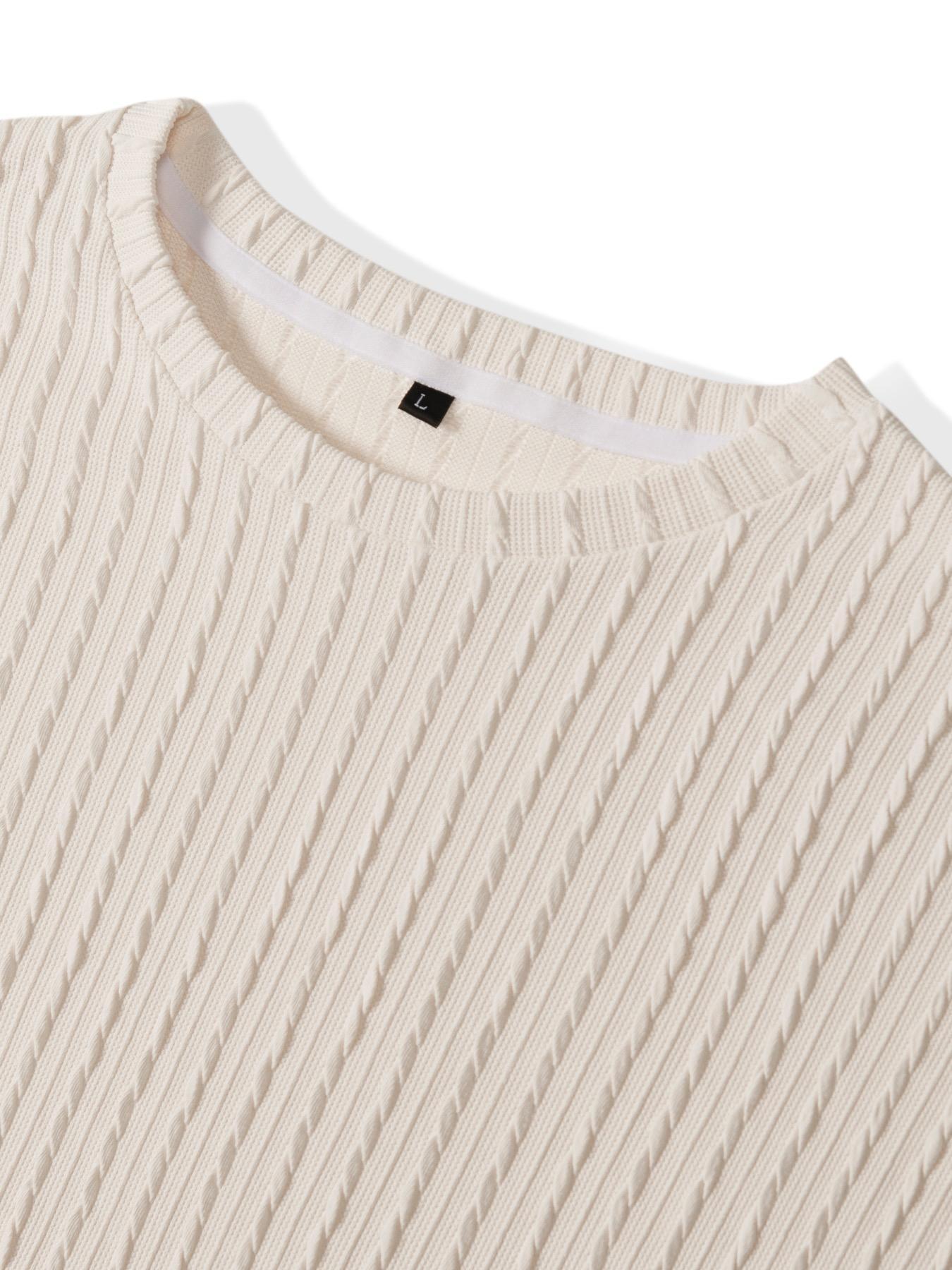 Men’s Streetwear 2-Piece Set – Soft Textured Knit Oversized Tee & Drawstring Shorts, Casual Summer Outfit