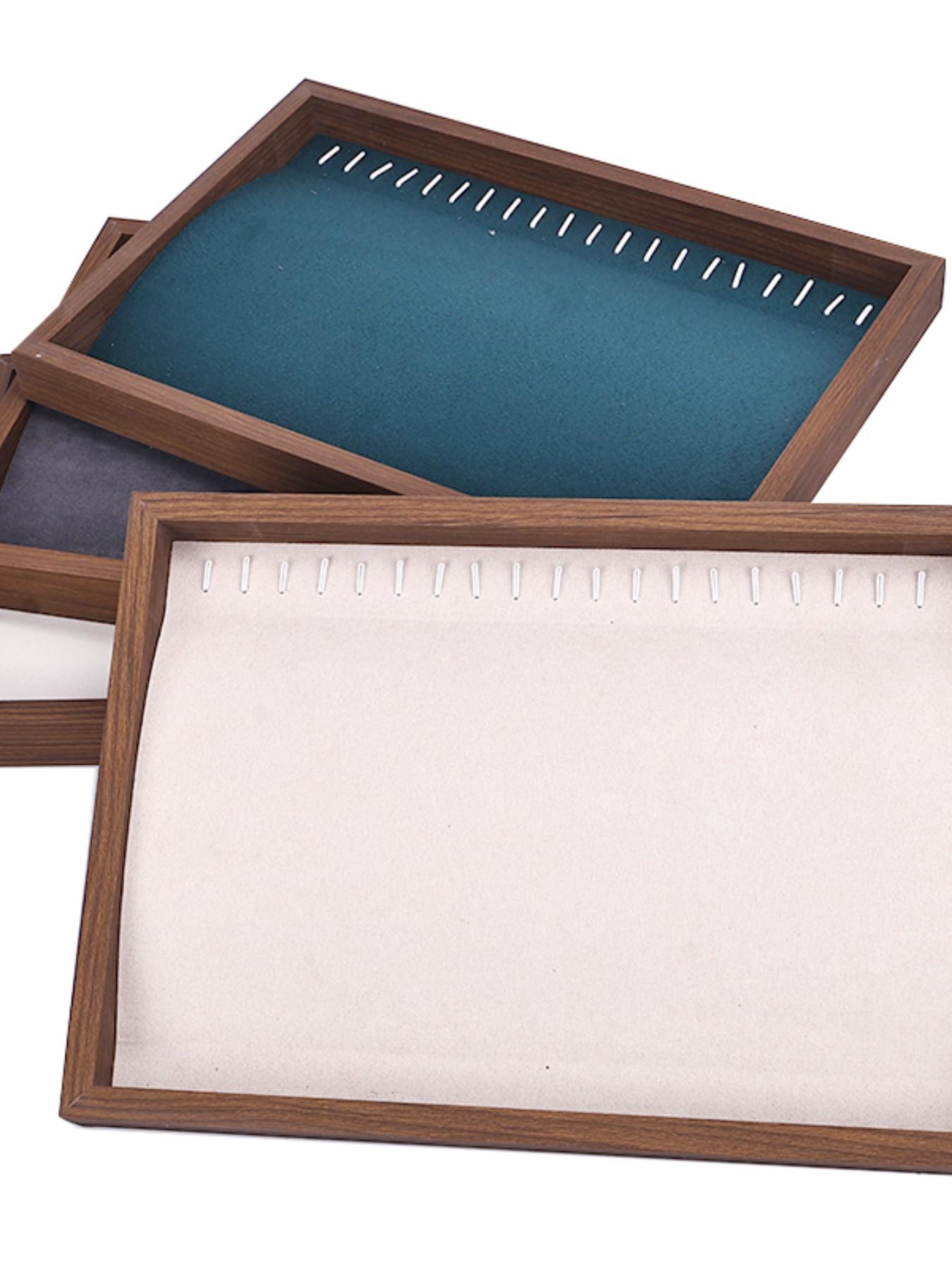 1pc Necklace Display Tray Bracelet Storage Plate Chain Pendant Beaded Wristband Jewelry Dish Stall Display Reading Tray