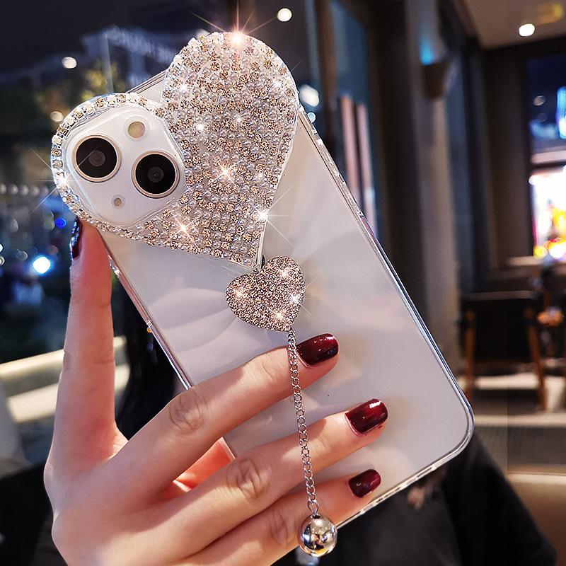 Compatible with iPhone 17 Pro Max/ 16/15 /14/13 /12 Creative heart-shaped protective case for mobile phones -H72-5