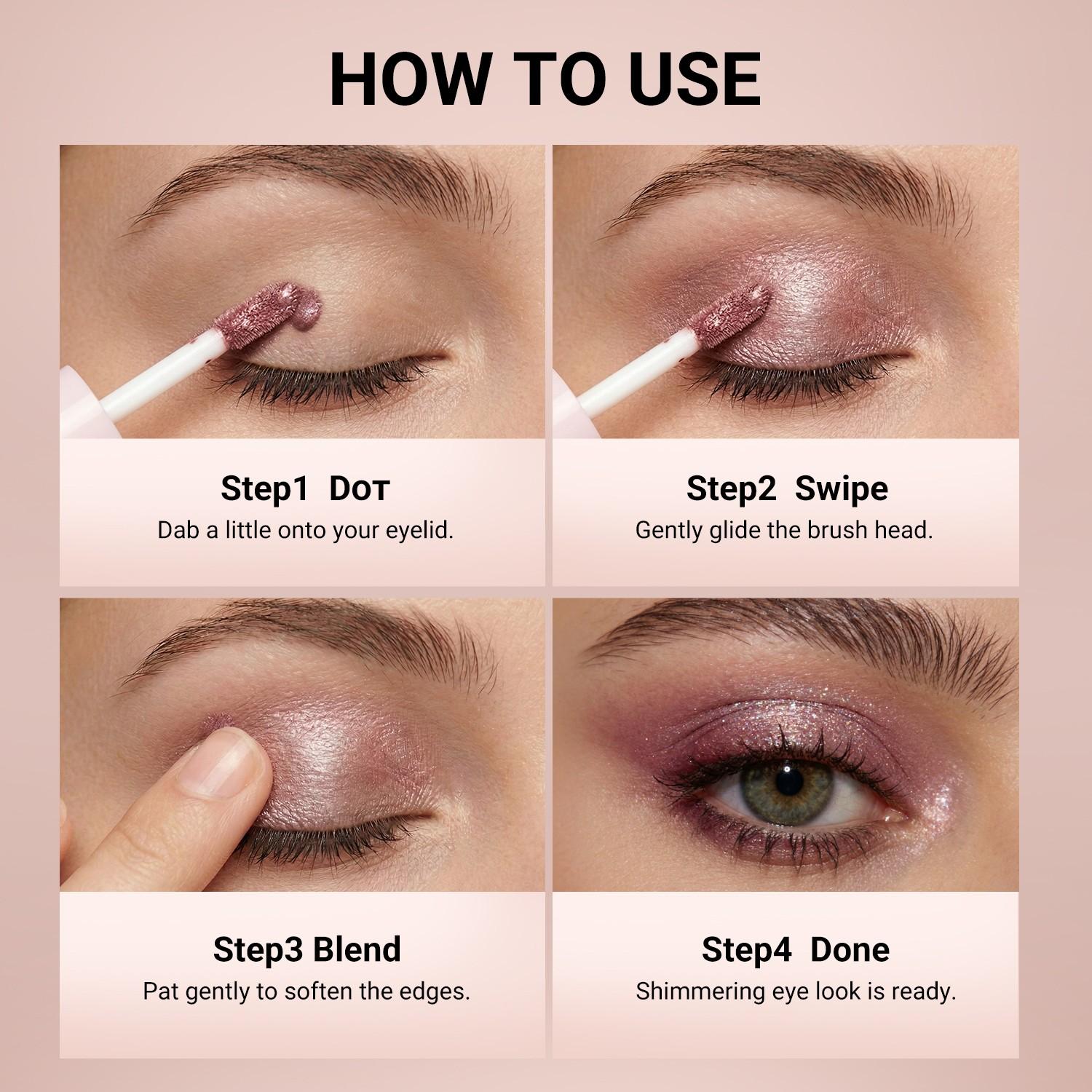 YOUNG VISION Liquid Eyeshadow, Fall Winter Warm Tone, Lightweight Long-Lasting Formula, Deep Eye Shadow Effect, Cosmetics