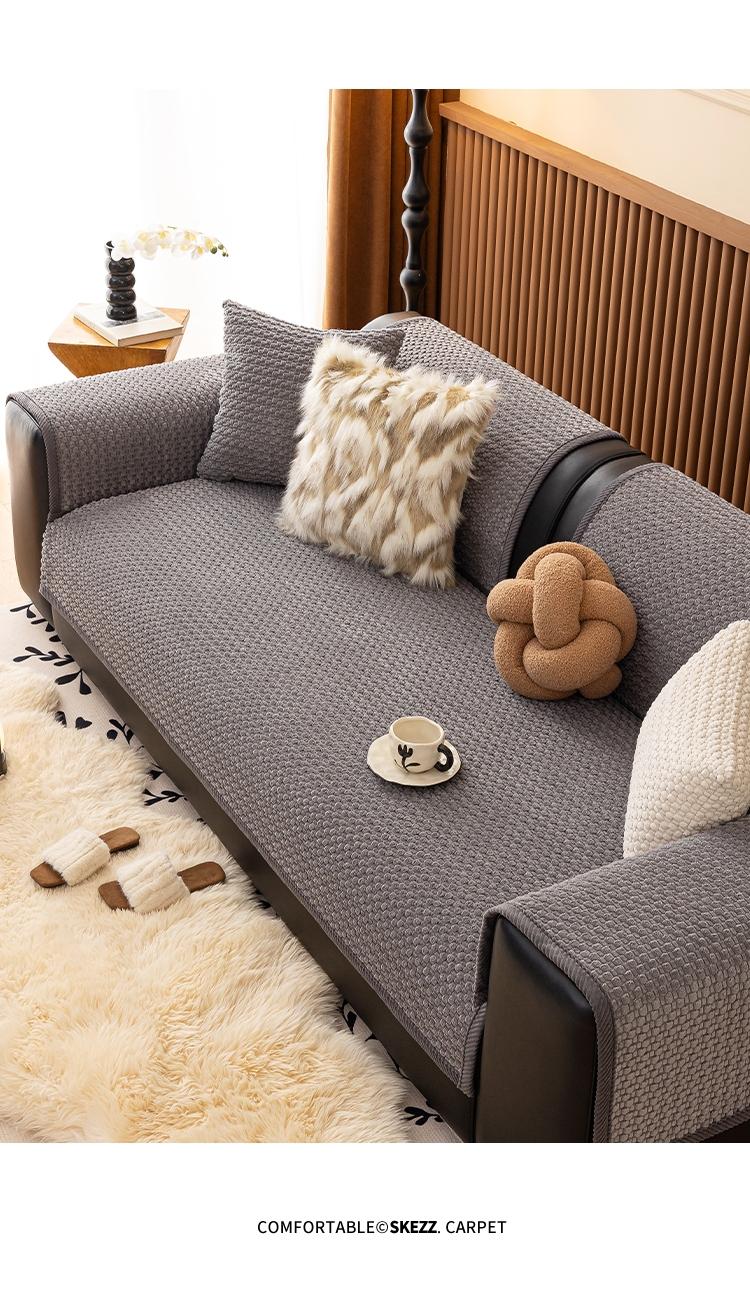 Vintage American Farmhouse Thick Plush Sofa Cushion, Multi Colors & Sizes Pet-Friendly & Scratch-Resistant | for Fall & Winter Stain-Proof, Machine Washable Sofa Couch Covers Home Decor Essential for Living Room, Bedroom, Dining & Office