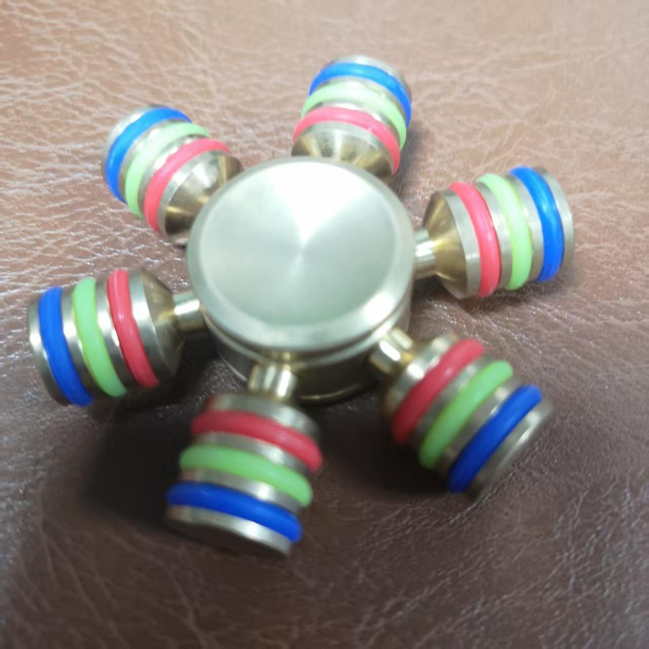 Metal Hand Spinner 6 Arm Decompression Toy Fidgets For Adults Kids EDC Gadgets Anxiety Stress Relief Tool Stress Relief Antiestres Juguete Ansiedad