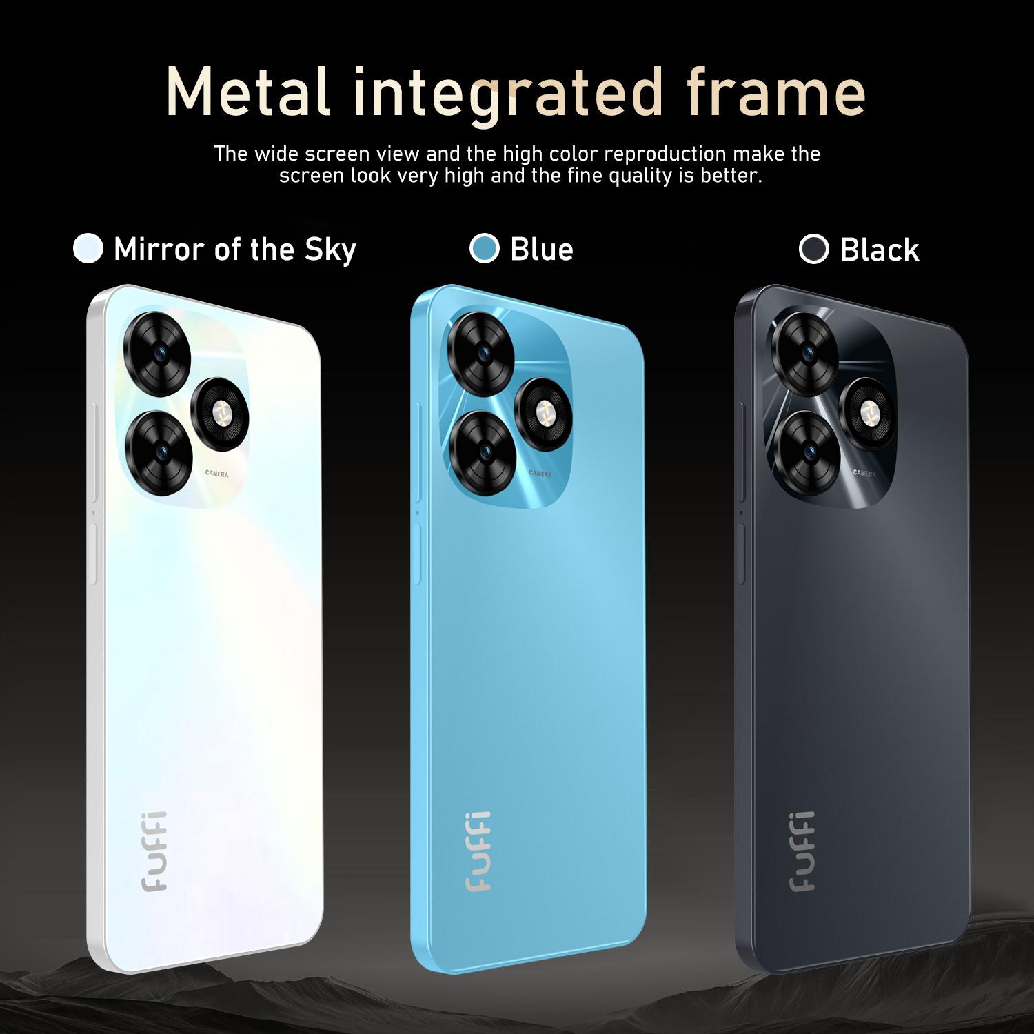 Fuffi-4g 6.56-Inch HD Screen Quad-Core Processor 3gb RAM 32GB ROM 3100mAh Dual Sim Metal Frame Android 10 System Mobile Phone Android Mobile Phones