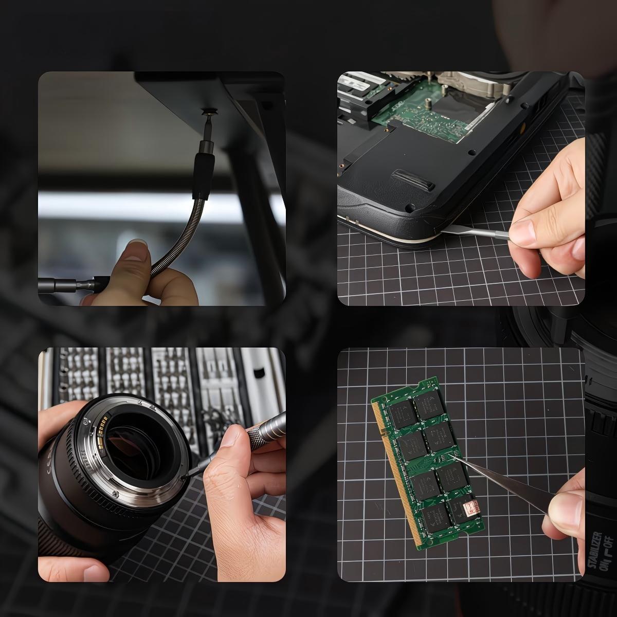 128-In-1 Precision Screwdriver Set, Professional Magnetic Repair Tools with 120 Bits, Ideal for Electronics, Computers, Laptops, Game Consoles, Durable Design, Versatile Use