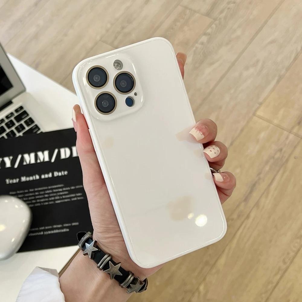 Luxury AG Glass Candy Color Phone Case For iPhone 17Air 17 16 15 14 13 12 11 Pro Max Full Lens Camera Protective Shockproof Back Cover Luxury AG Glass Candy Color Phone Case For iPhone 17Air 17 16 15 14 13 12 11 Pro Max Full Lens Camera Protective Shockproof Back Cover
