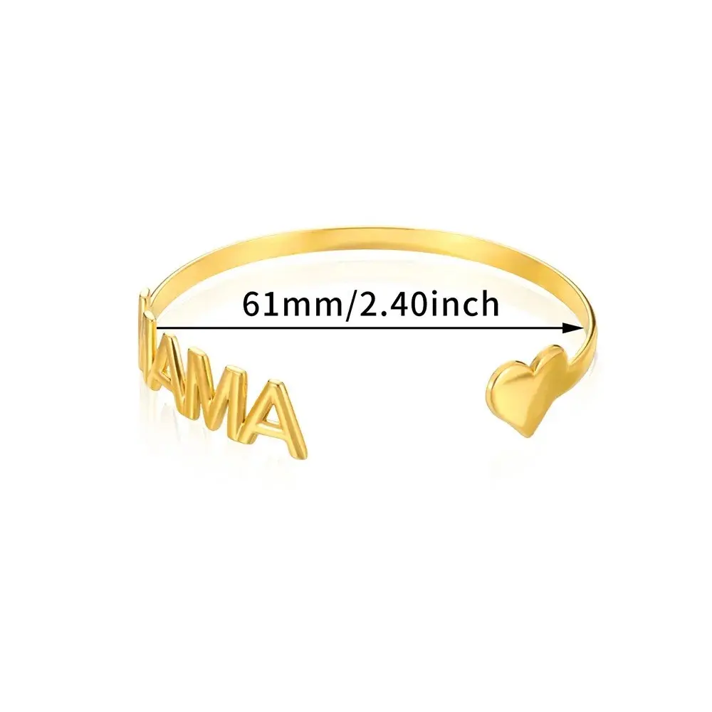 Golden MAMA Letter Love Bracelet