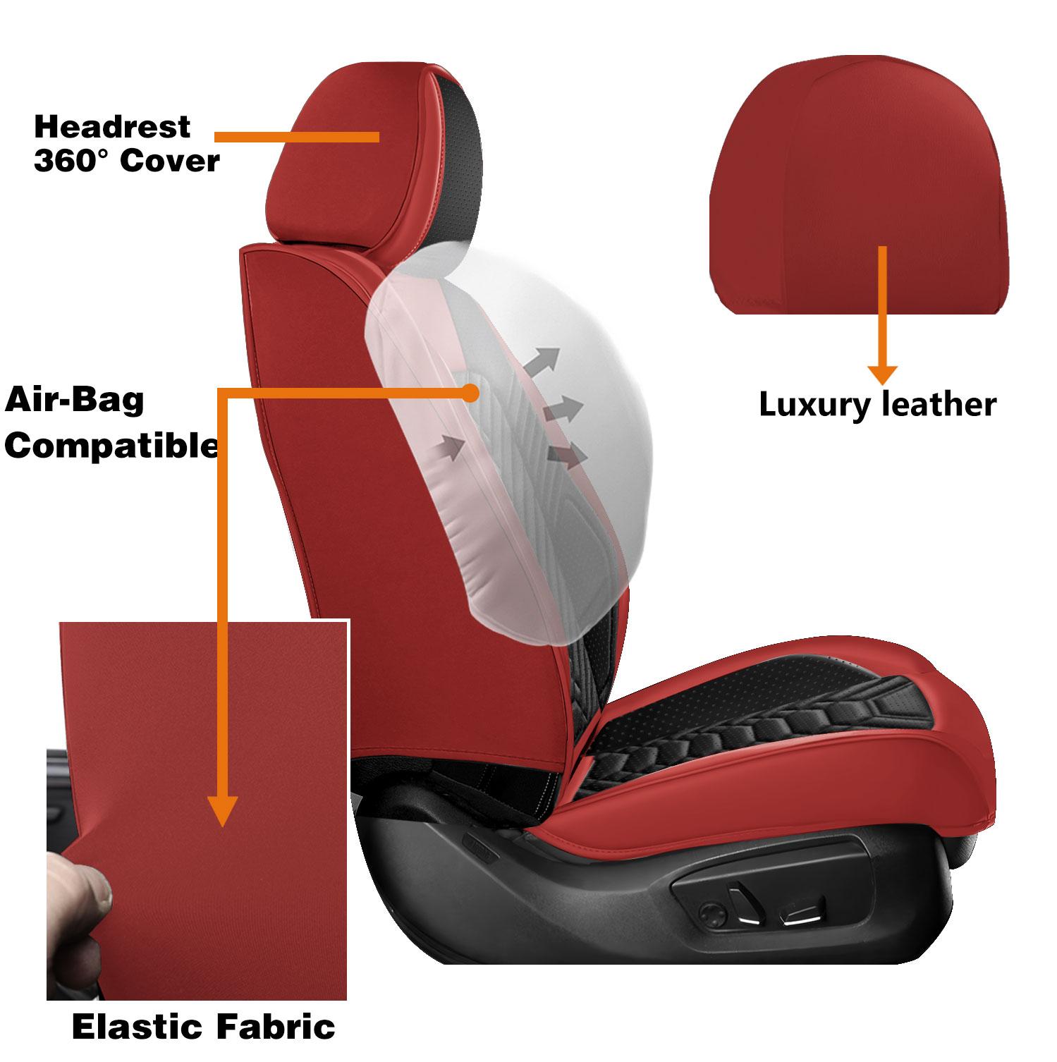 Pickup Seat Covers For Chevrolet Chevy Silverado GMC Sierra 2007-2024 2025 2026 1500 2500HD 3500HD Crew Cab,Front Seat Full Coverage For Chevrolet Truck Car Interior Accessories