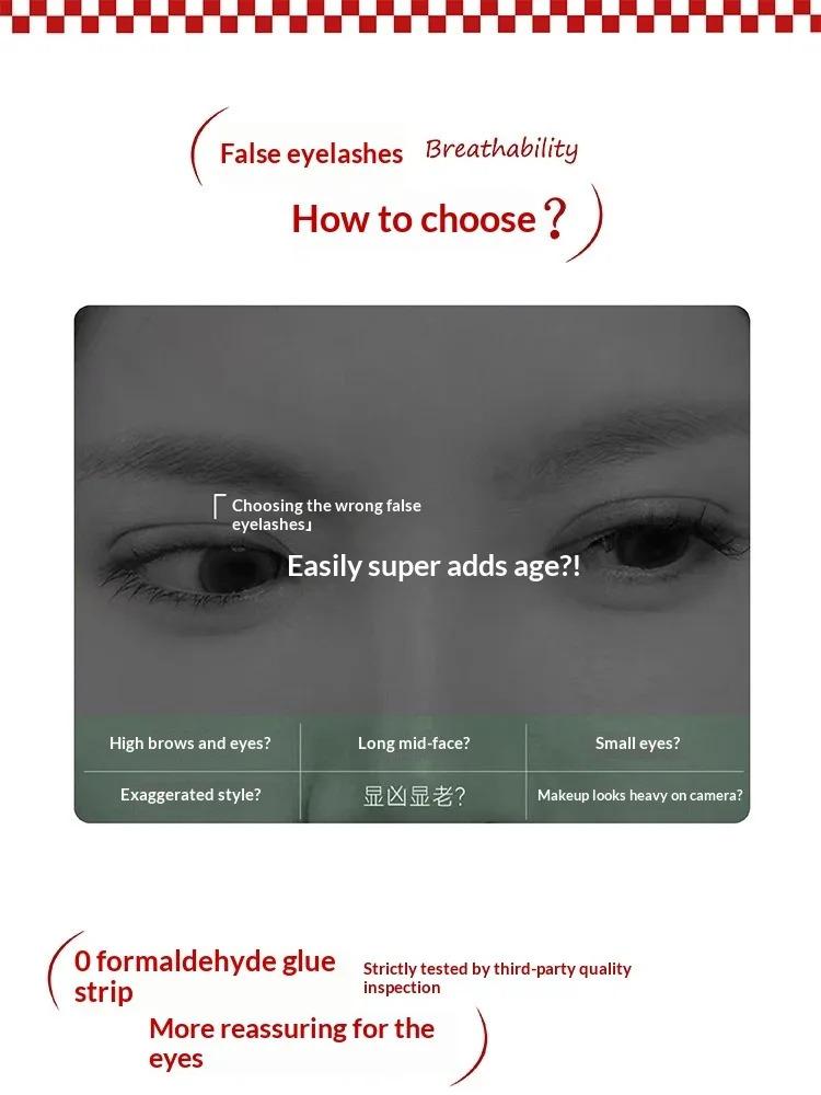 No Glue Under Eyelashes Cluster -Lower Lashes, Natural Volume,Segment Lashes, Easy Apply for Beginners, Anime Eye Lashes,Easy To Remove,4-8mm