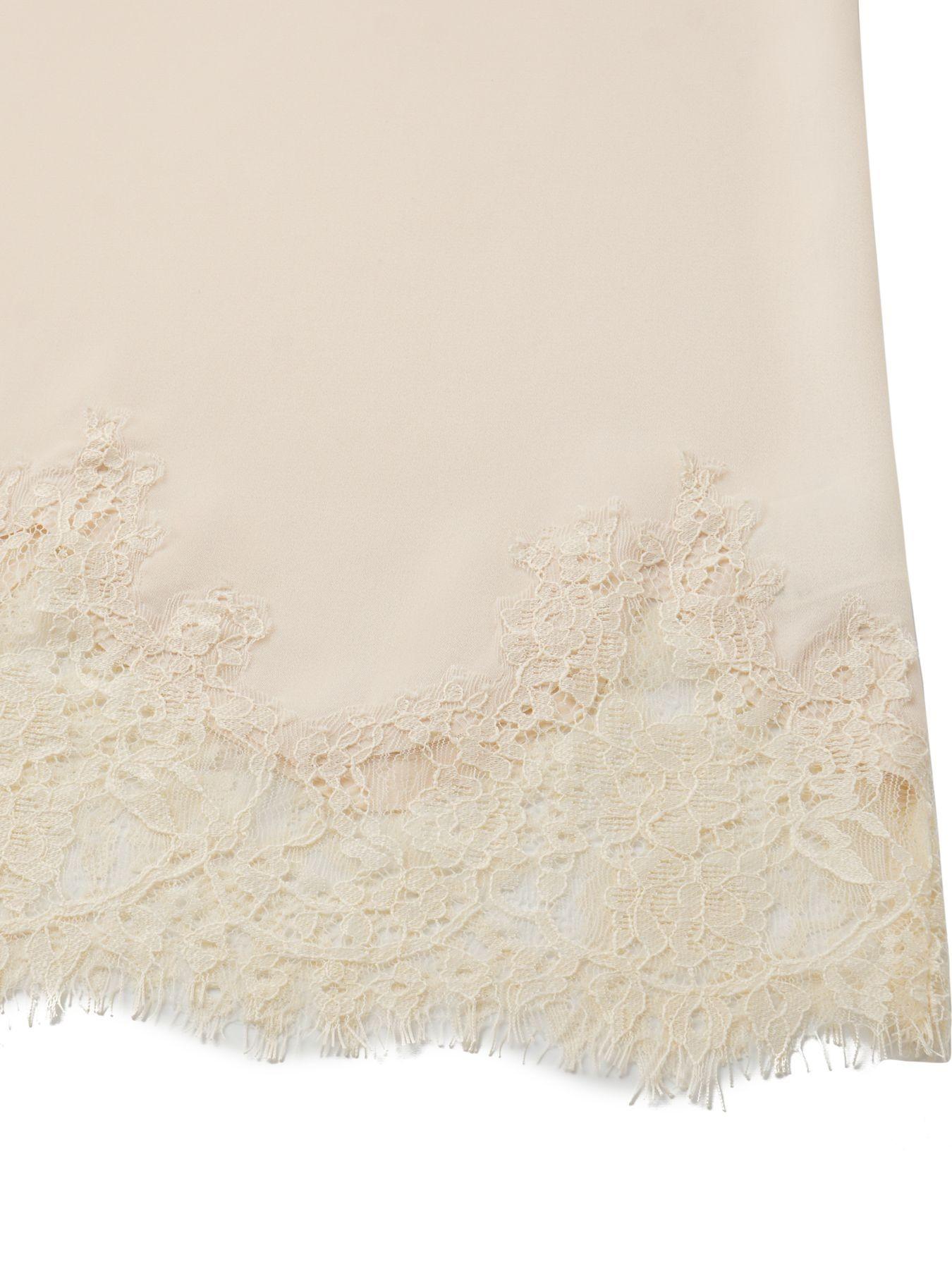 Women's Summer Spring Satin Lace Patchwork High-Waisted Skirt, Long Fitted A-Line Fashion Dress, Ideal for Daily Travel Wear, Lace Trim Skirt