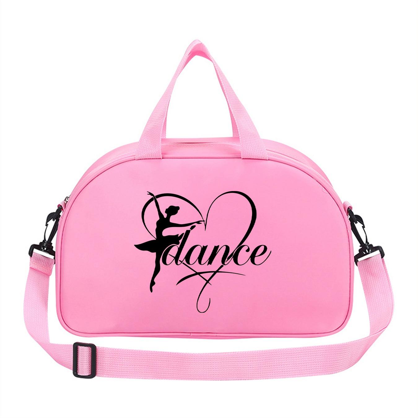 Dance Heart Ballet Dance Bag, Handheld Crossbody Dual Use, Waterproof Sports Bag, Dedicated Dance Class Storage, All Seasons