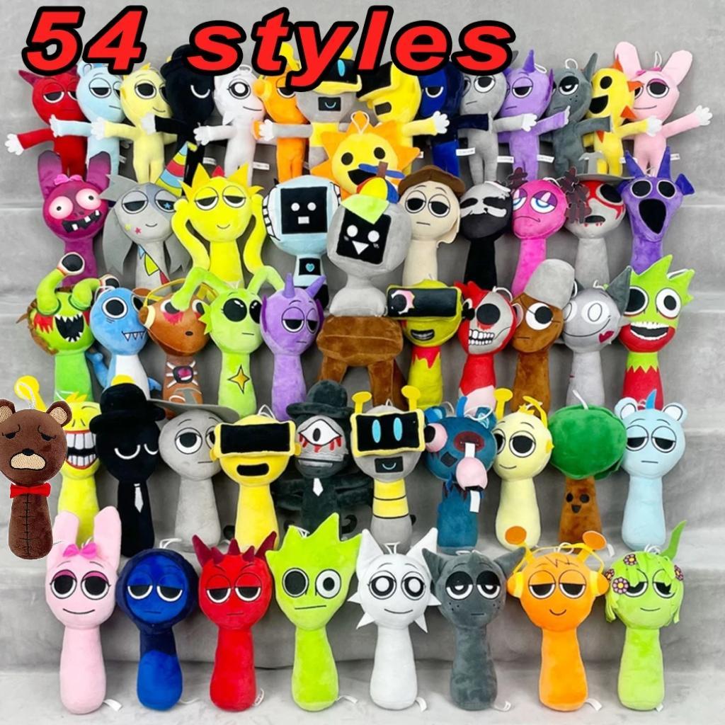 54 Styles Sprunki Plush Toys Soft Snuggly Stuffed Animal Cushion Children's Birthday Gifts Soft Toys