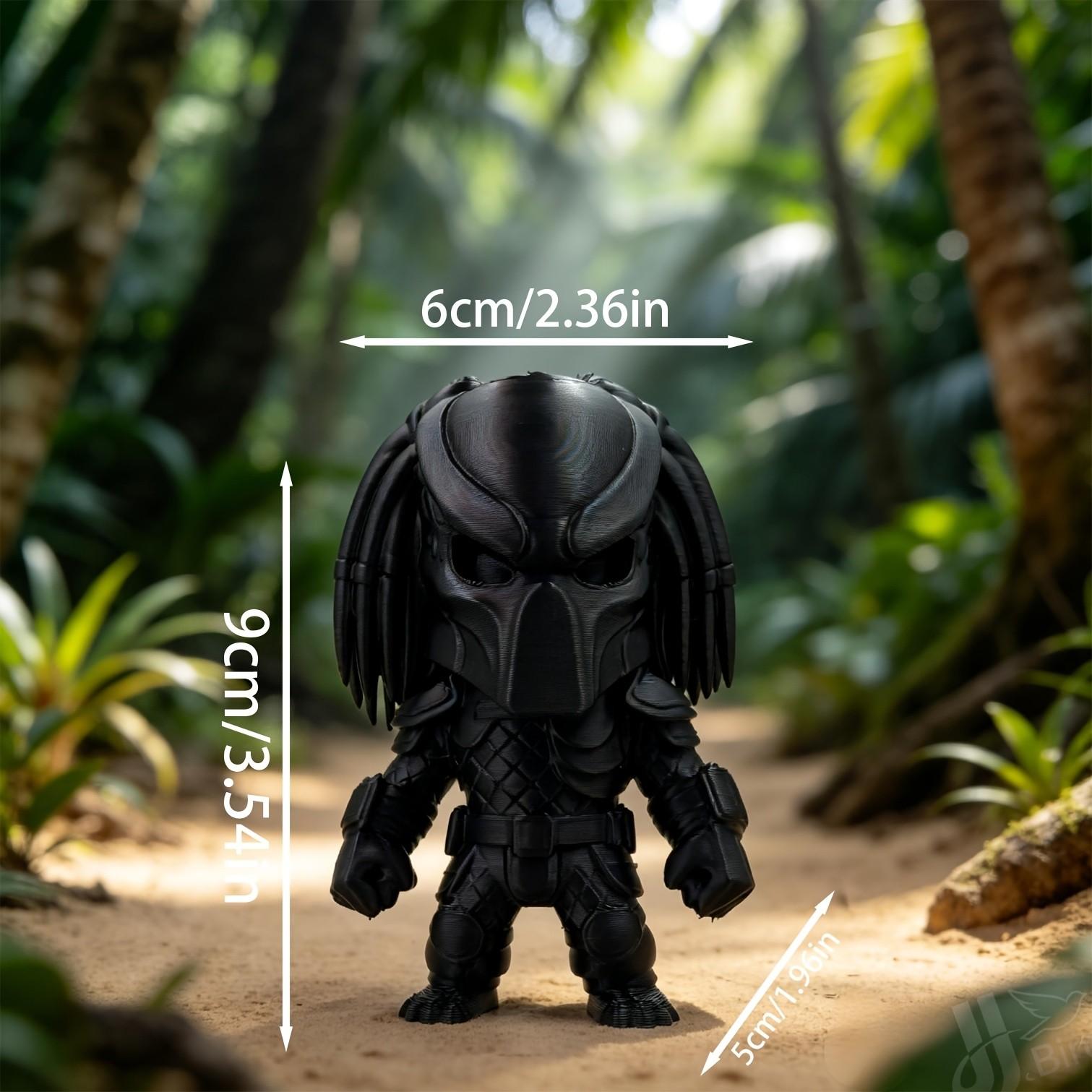 Alien Hunter Warrior Figurine, Gothic Style Collectible Hand Model, Home Bookshelf Desktop Decoration, Creative Art Display