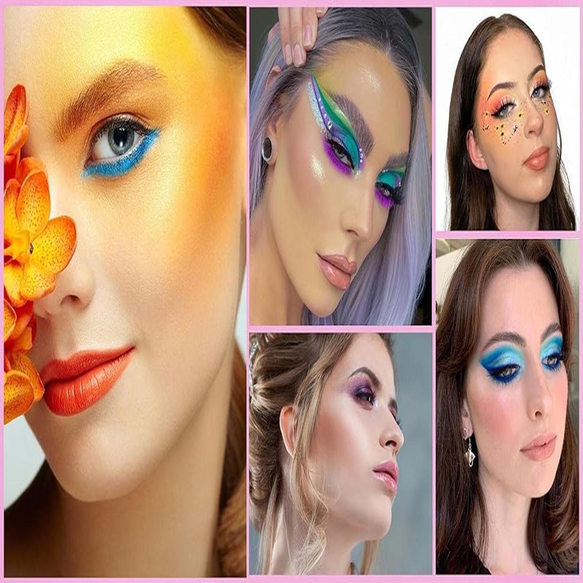 12 Color Eyeliner Shades Pen, High Color Pearl Gloss Finish, Smoked Punk Gothic Eyeliner Pen, Back To School，cosmetics，Valentines Gift ，birthday present，Women's gifts woman eye