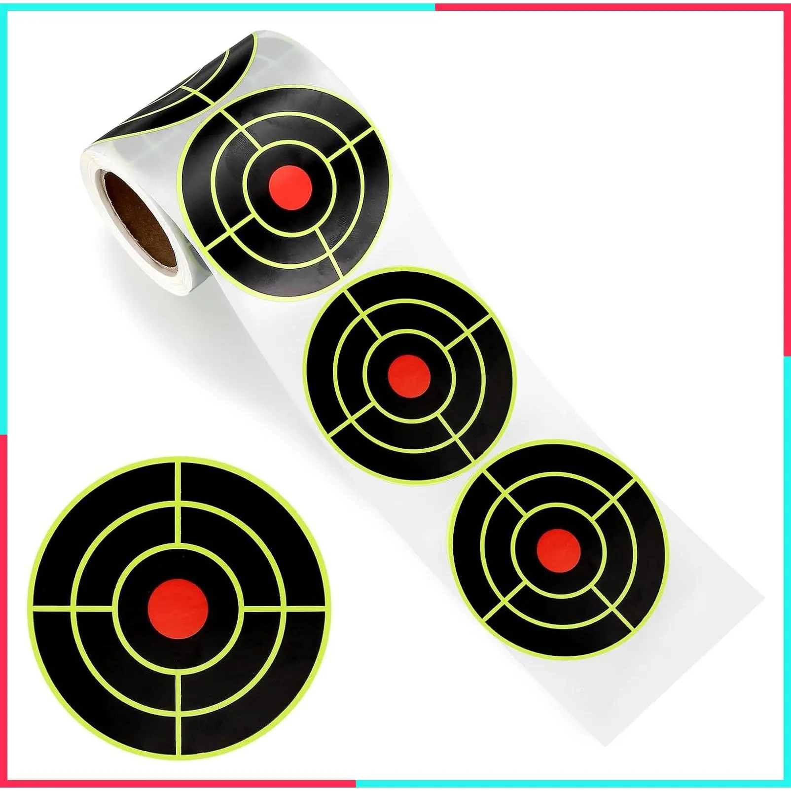 Self-Adhesive Shooting Splatter Targets Stickers - 200 Pcs/Roll, 3 Inch Paper Targets