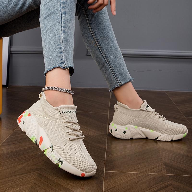 Unisex Fresh Colorful Dot Trend Shoes: Lightweight Comfortable Design, Daily Outfit & Commute Sneakers