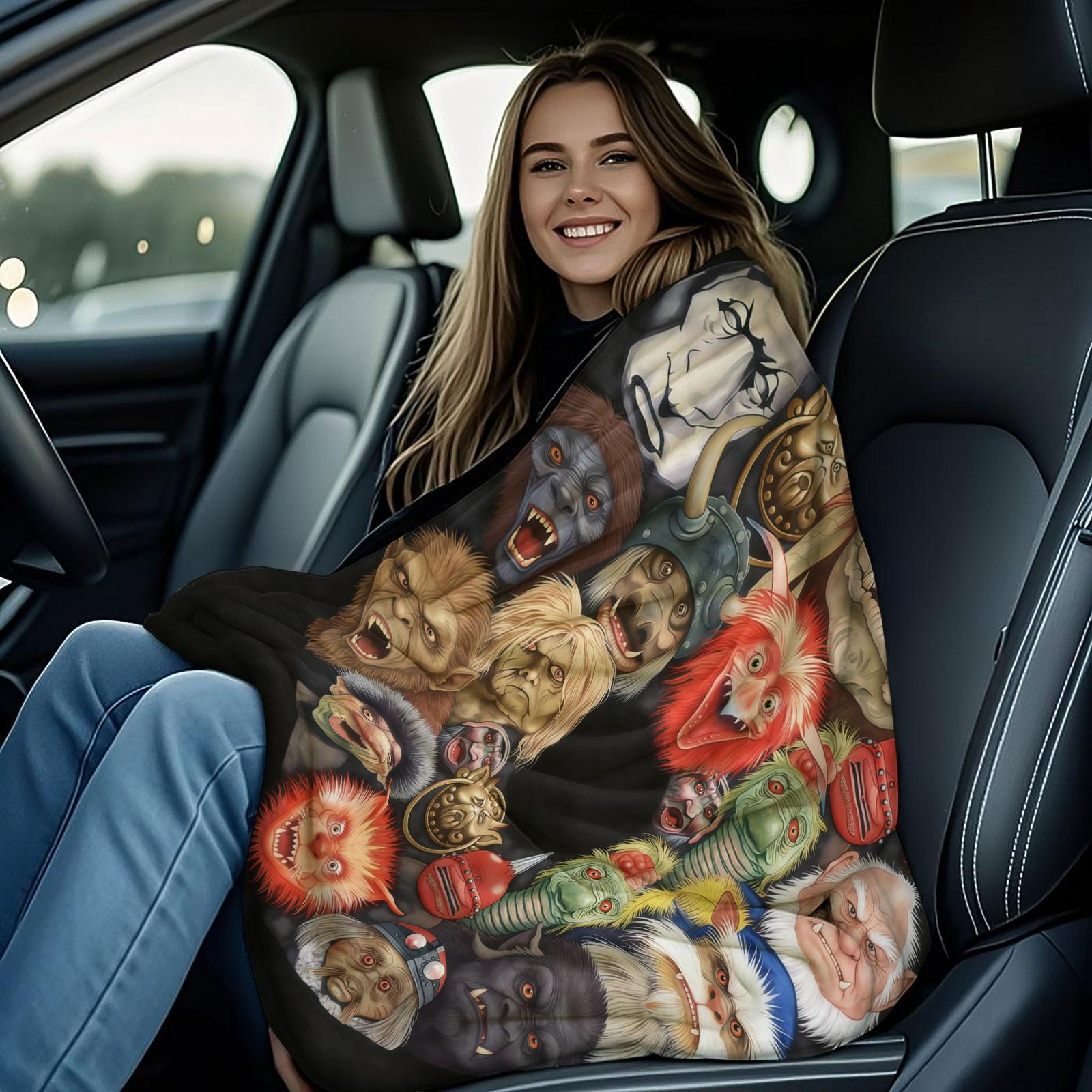 Labyrinth Pattern Blanket, Suitable For Children And Adults As Daily Holiday Birthday Gifts, Soft, Warm, And Lightweight Plush Blanket, Suitable For Bed, Sofa, Car, And Room Decoration