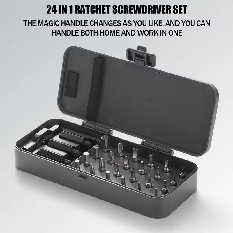 24-in-1 Multi-Function Ratchet Set For Car Motorcycle Bicycle Repair Tools Combination Repair Wrench Socket Spanner Screwdriver