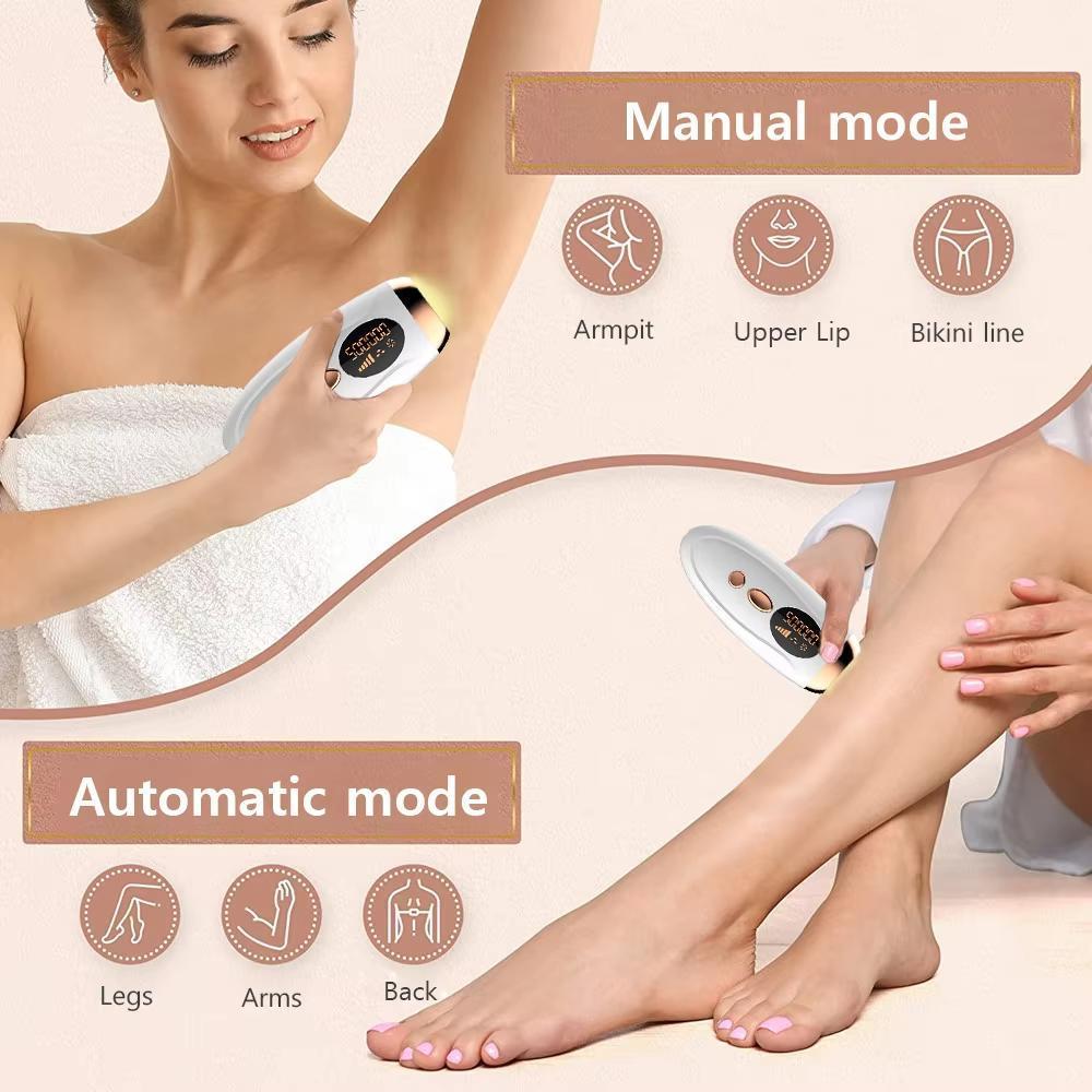 Professional Ipl Laser Hair Removal Machine, 999999 Flashes Painless Hair Remover for Women's Body, Face, Legs & Bikini Area, Epilator Hair