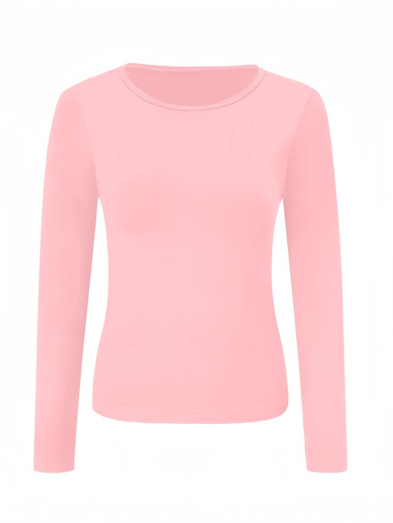 Spring &Fall Women's Shirts Fleece Lined Athletic Tops Long Sleeve Compression Workout Base layer Soft Breathable Round Neck Long Sleeve Warm Tops, Casual Fitted Bottom Layering Shirts for Women,Daily Wear, Activewear Fitness Spring &Fall Women's Shirts Fleece Lined Athletic Tops Long Sleeve Compression Workout Base layer Soft Breathable Round Neck Long Sleeve Warm Tops, Casual Fitted Bottom Layering Shirts for Women,Daily Wear, Activewear Fitness
