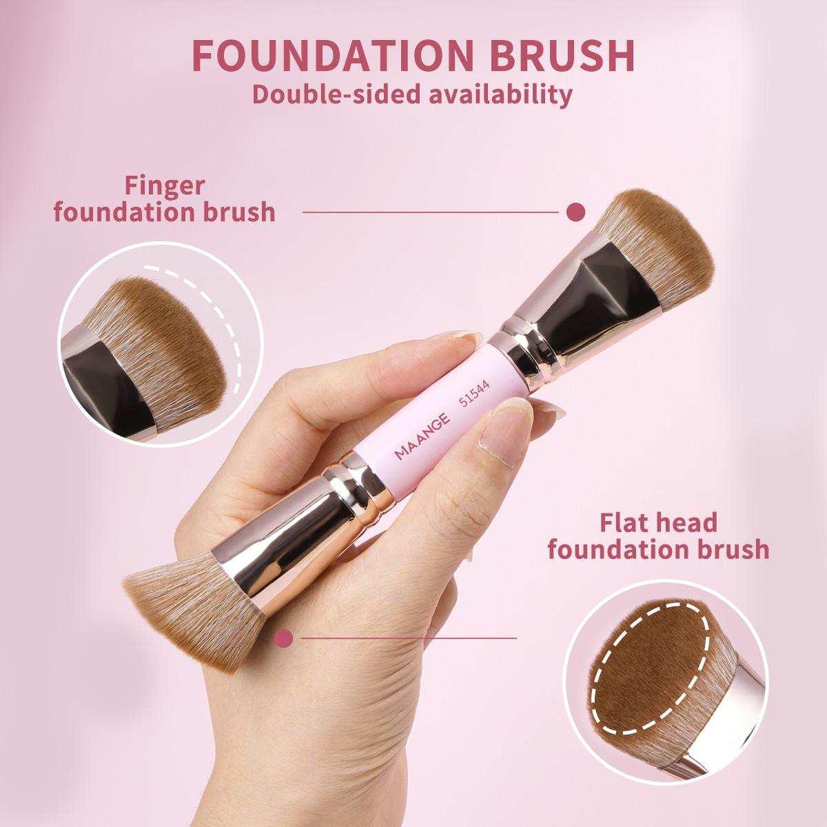 Double-ended Makeup Brush, 1 Count Professional Multifunctional Brush, Makeup Tools for Daily Makeup on Face, Gift for Women & Girl Double-ended Makeup Brush, 1 Count Professional Multifunctional Brush, Makeup Tools for Daily Makeup on Face, Gift for Women & Girl