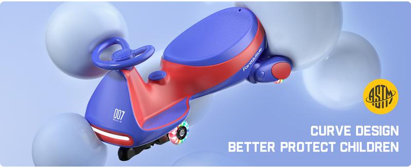 FanttikRide N7 Electric Wiggle Car with Pedal, Ride on Toy