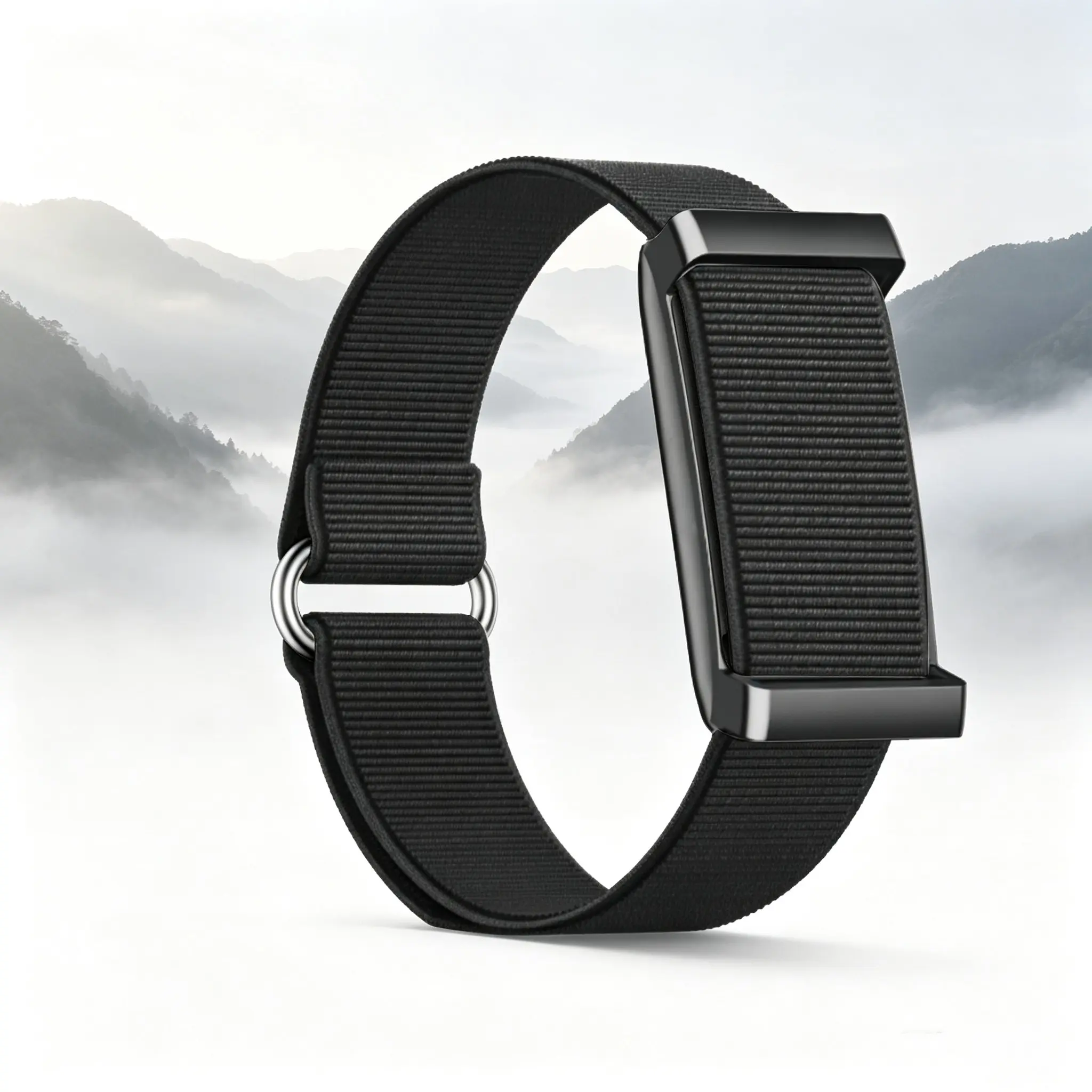 Screenless smart health tracking bracelet, 24/7 heart rate, sleep, and blood pressure monitoring, call, SMS, alarm, and popup notifications, multiple sports modes, step and calorie tracking, IP68 waterproof, compatible with Android and iOS.