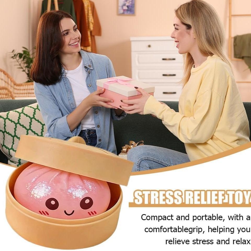 Glitter Dumpling - Glitter Dumplings Squishy,Colorful Sugar Filled Maltose Squeeze Dough Ball Stress Relief Hand Toys, Anxiety Relief Fidget, Squeeze Sensory Stress Relie